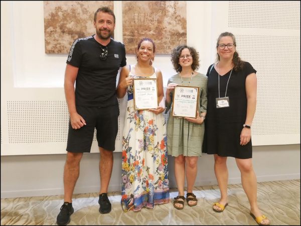 MiTick team (UMR-BIPAR) obtained prestigious awards during TTP11 conference in Havana/Varadero Cuba 1st – 6th September 2024. From left: Ladislav Simo (Head of MiTick), PhD candidate Lianet Abuin-Denis (1st place for the best student poster of the conference), PhD candidate Stefania Porcelli (2nd place for the best student oral presentation of the conference), Sara Moutailler (Head of UMR-BIPAR).